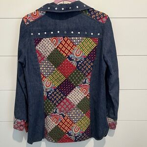 Patchwork Denim Shirt
